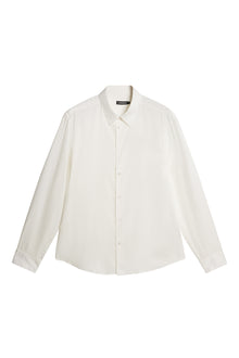 Slim LS Comfort Tencel Shirt in Cloud White by J.Lindeberg