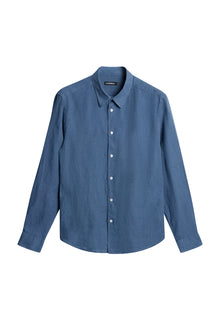 Slim LS Linen Melange Shirt in Rain Washed by J.Lindeberg