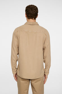 Men | Reg LS Struct Gmd Tencel Shirt | Batique Khaki