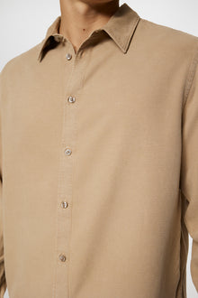 Men | Reg LS Struct Gmd Tencel Shirt | Batique Khaki