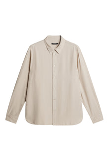 Reg LS Struct Gmd Tencel Shirt in Moonbeam by J.Lindeberg