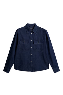 Finnigan Denim Shirt in JL Navy by J.Lindeberg