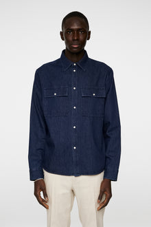 Men | Finnigan Denim Shirt | JL Navy