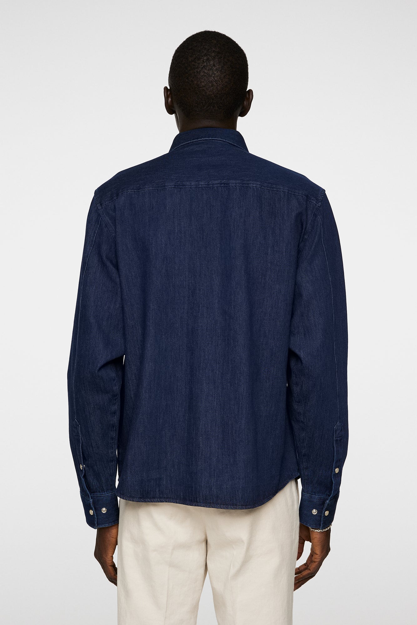 Men | Finnigan Denim Shirt | JL Navy