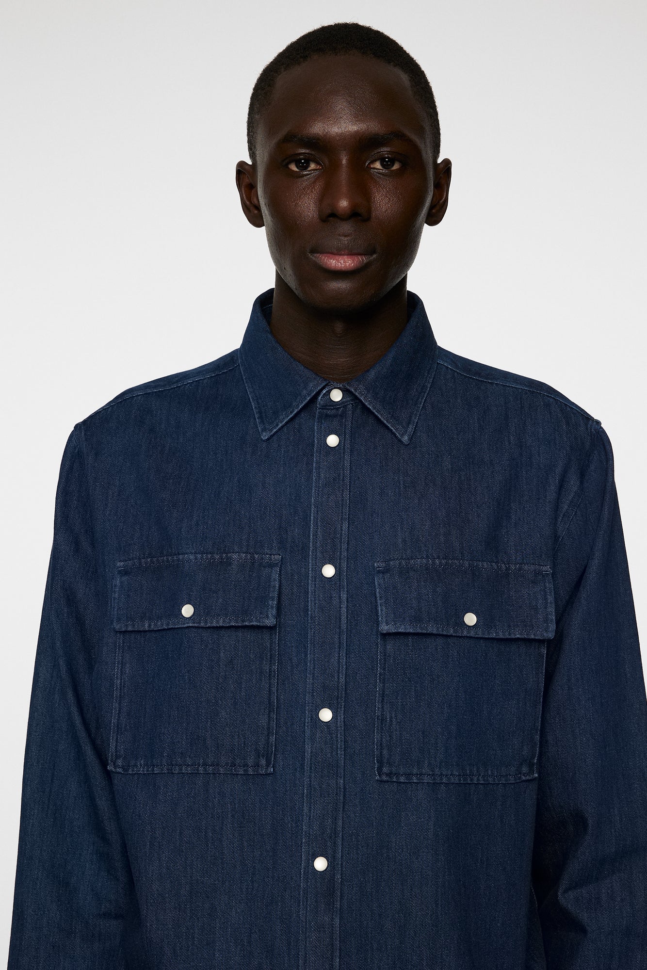Men | Finnigan Denim Shirt | JL Navy