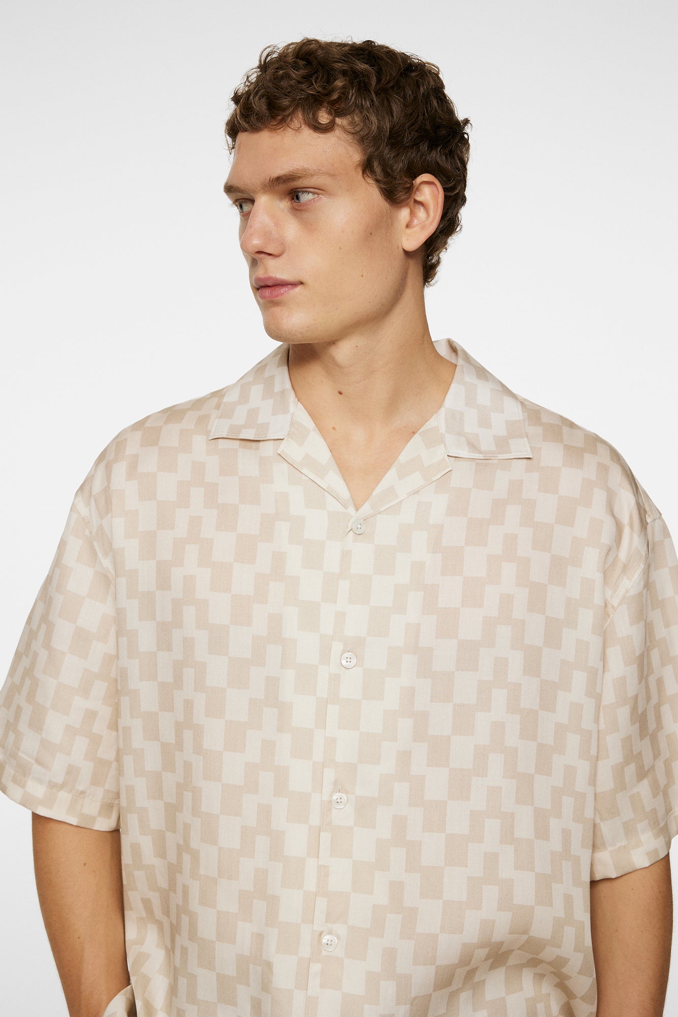 Men | Ellis Stack Bridge Print Shirt | Moonbeam