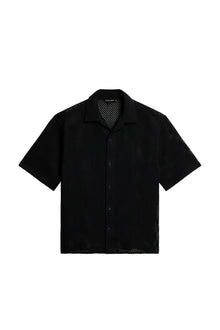 Ellis Crochet Shirt in Black by J.Lindeberg