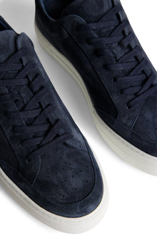 Men | Art Signature Suede Sneaker | JL Navy