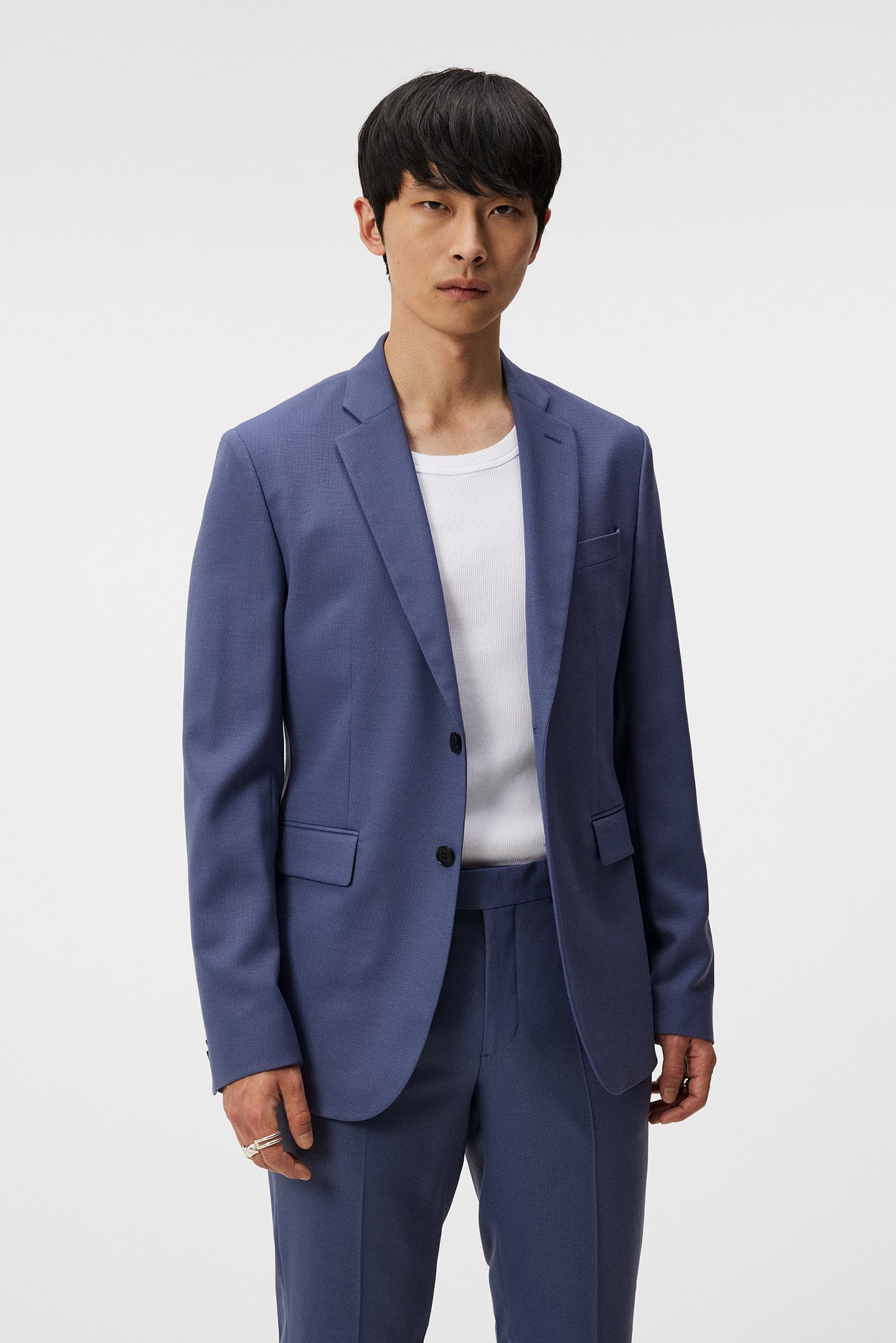 Men | Hopper U Active Hopsack Blazer | Bijou Blue