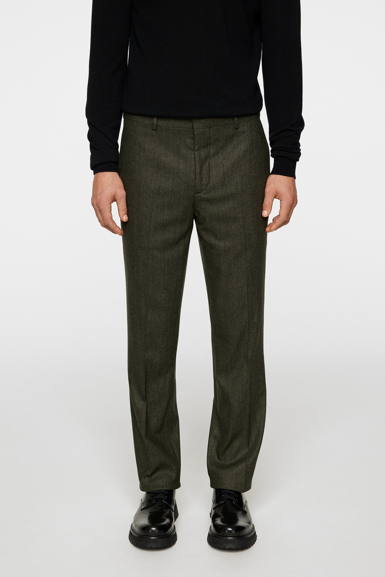 Lois Cash Stretch Flannel in Forest Green by J.Lindeberg