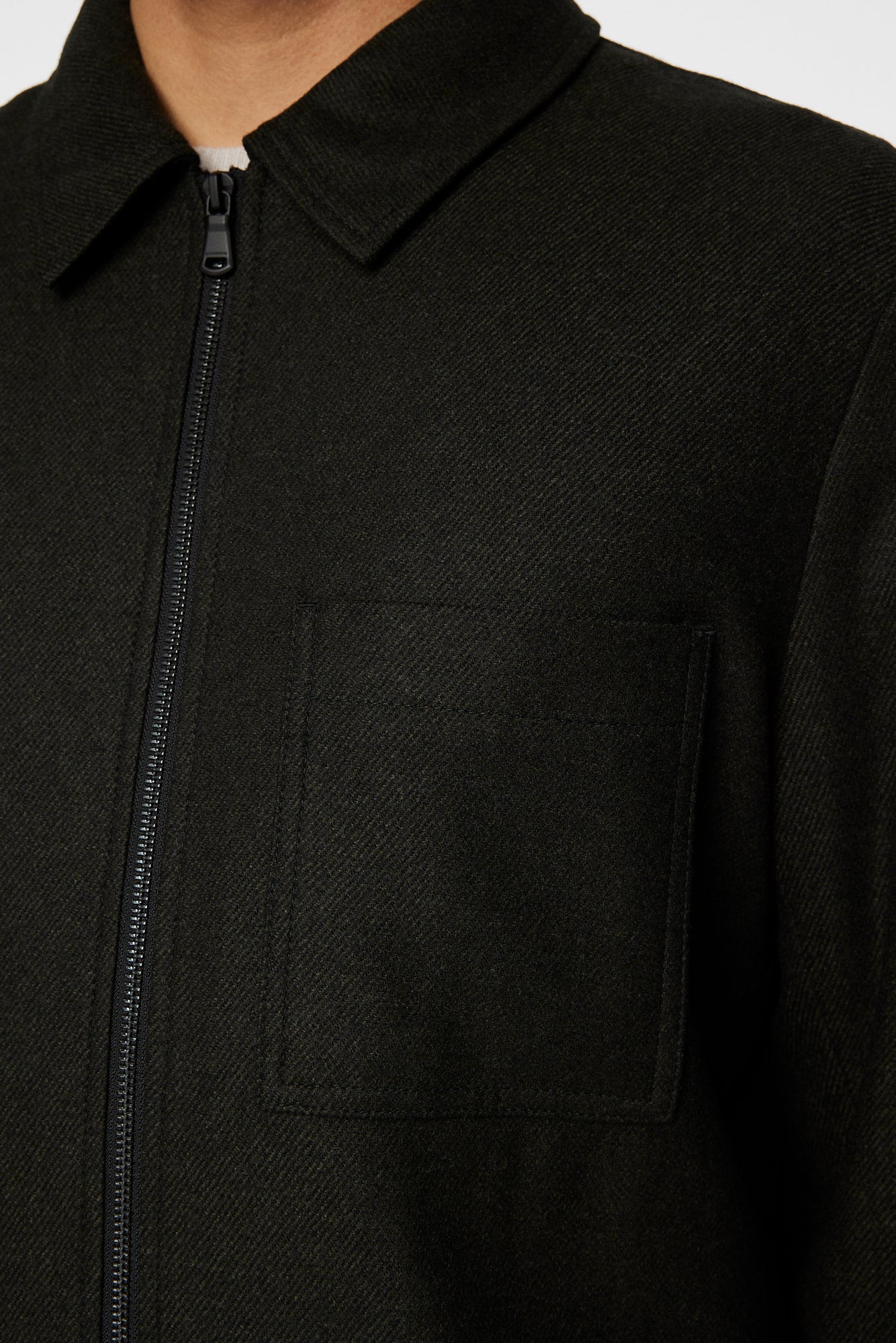 Men | Julius Cash Flannel Overshirt | Forest Green