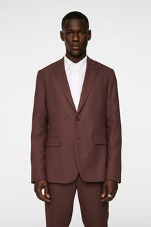 Men | Elton U Active Hopsack Blazer | Bitter Chocolate