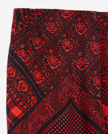 Straight Printed Pants | Women | Red x Black