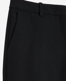 Crepe Suit Pants Straight Tailored Cut | Women | Black