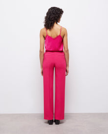 Crêpe Suit Pants | Women | Pink