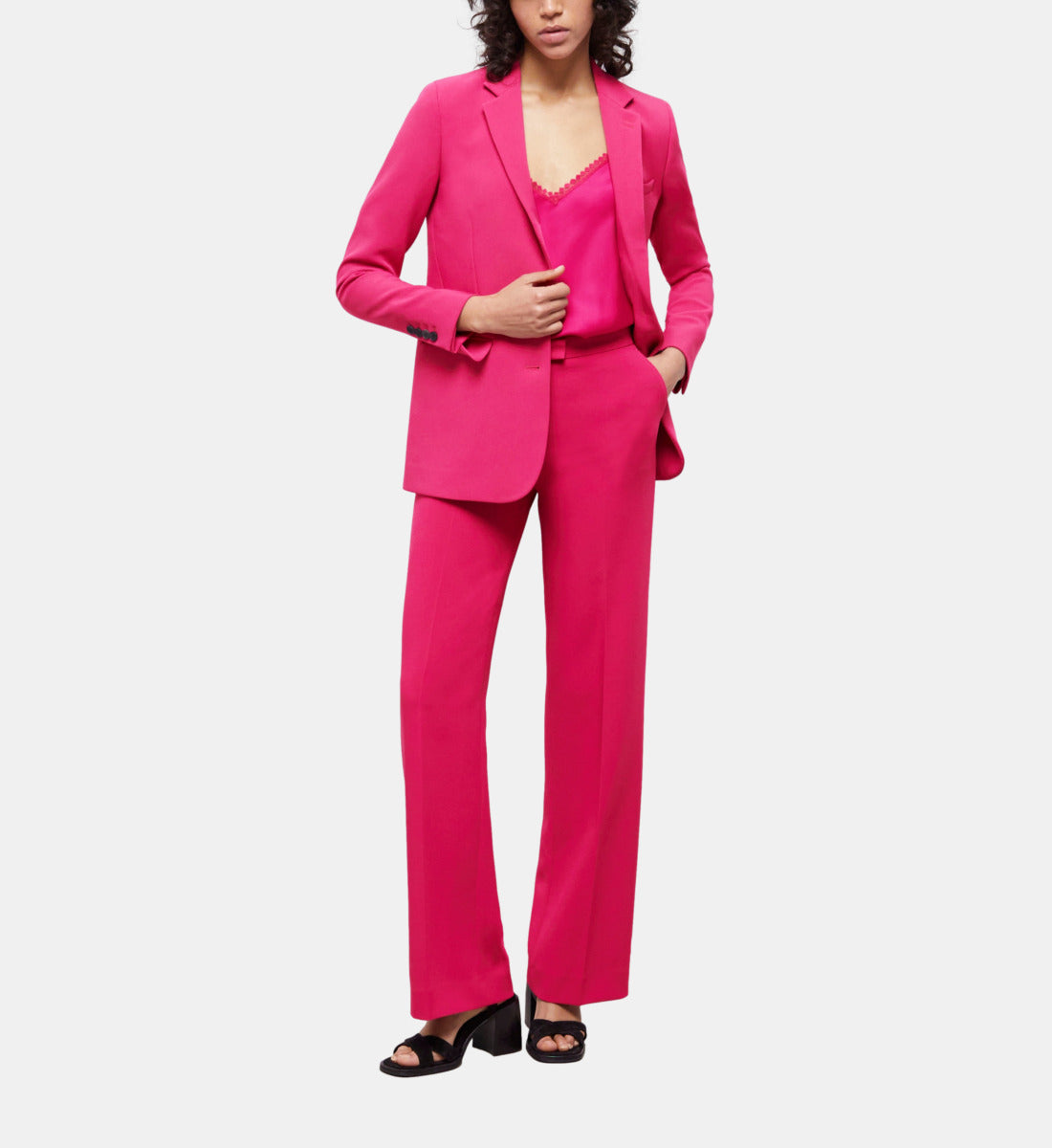 Crêpe Suit Pants | Women | Pink