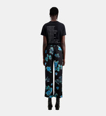 Printed Trouser | Women | Black Blue