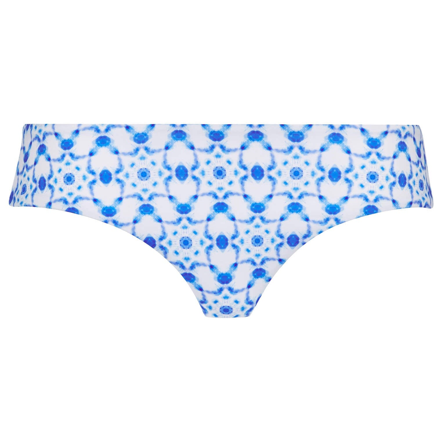 Women | Ikat Medusa Swim Bottom | White
