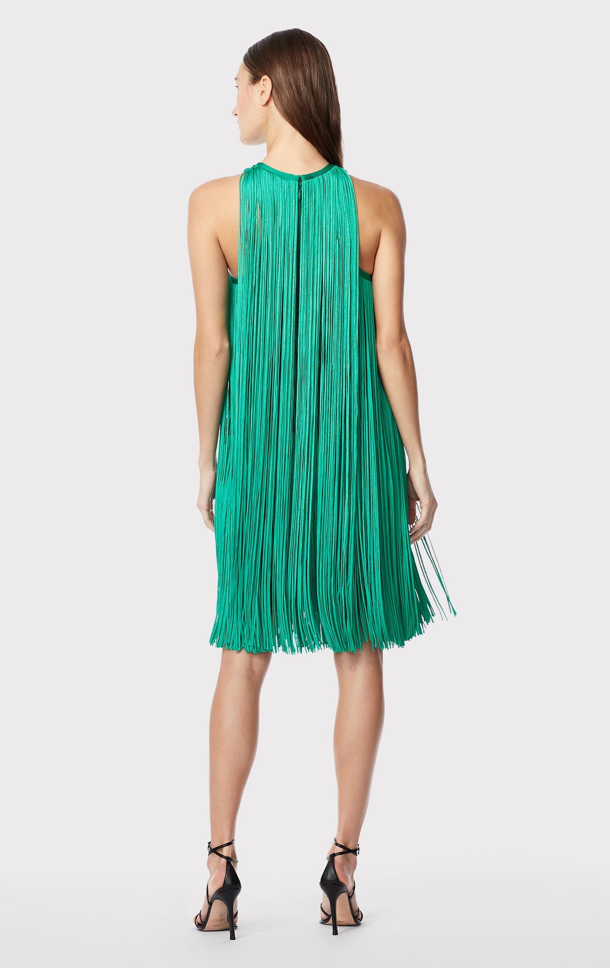 Racer Fringe Mini Dress | Jade