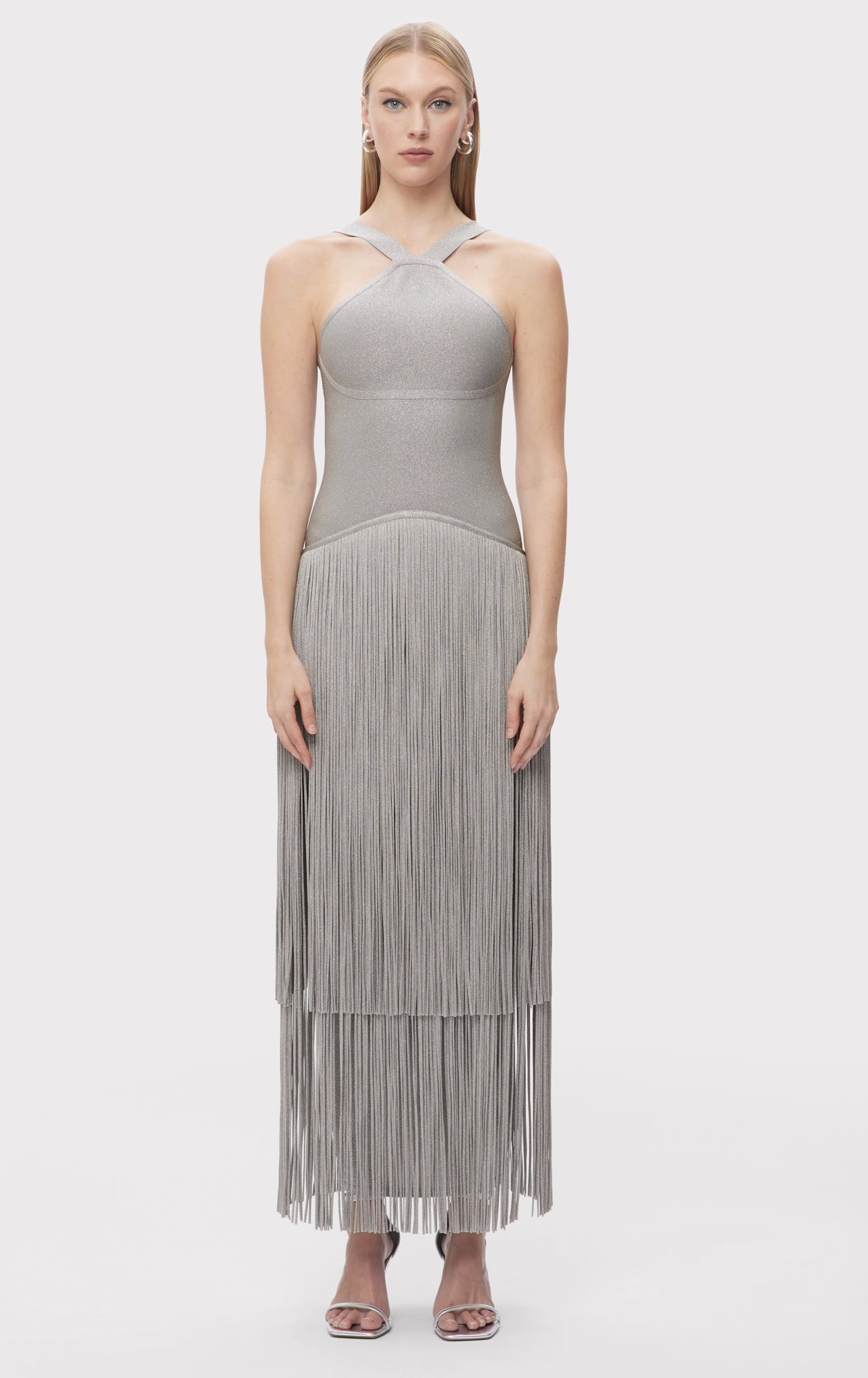 The Metallic Kennedy Gown | Metallic Silver