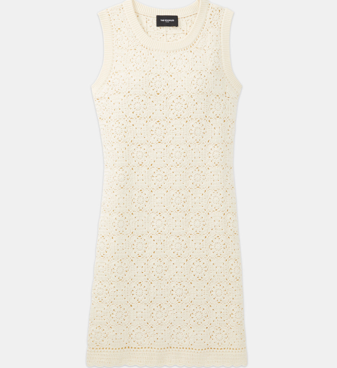 Short Sleeveless Cotton Dress | Women | White