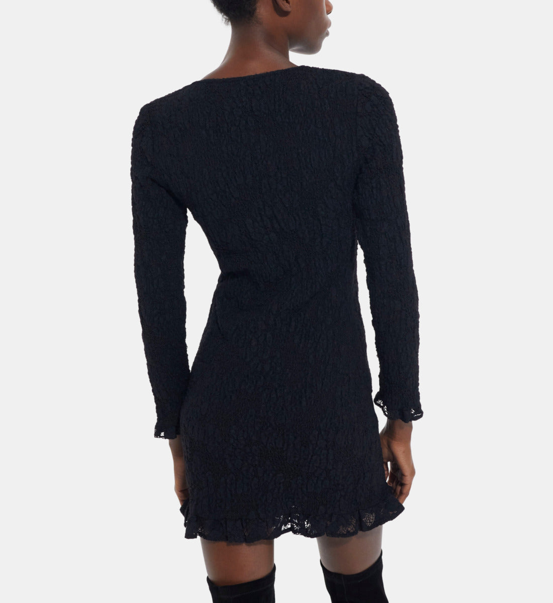 Short Lace Dress | Women | Black