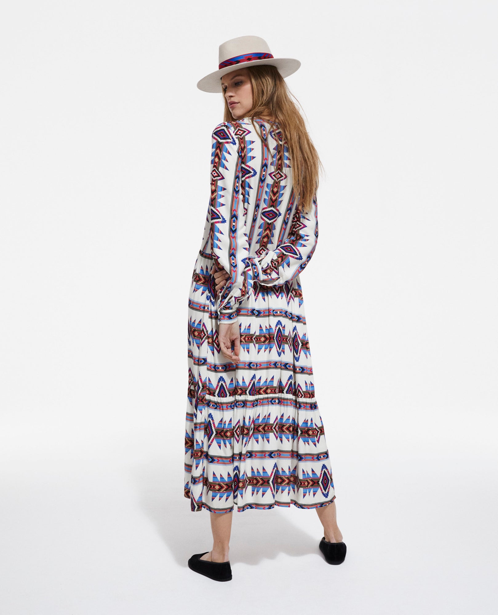 Long Printed Dress | Women | Multicolorlor