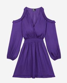 Short Dress With Ruffles | Women | Purple