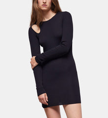 Short Wool Dress | Women | Black