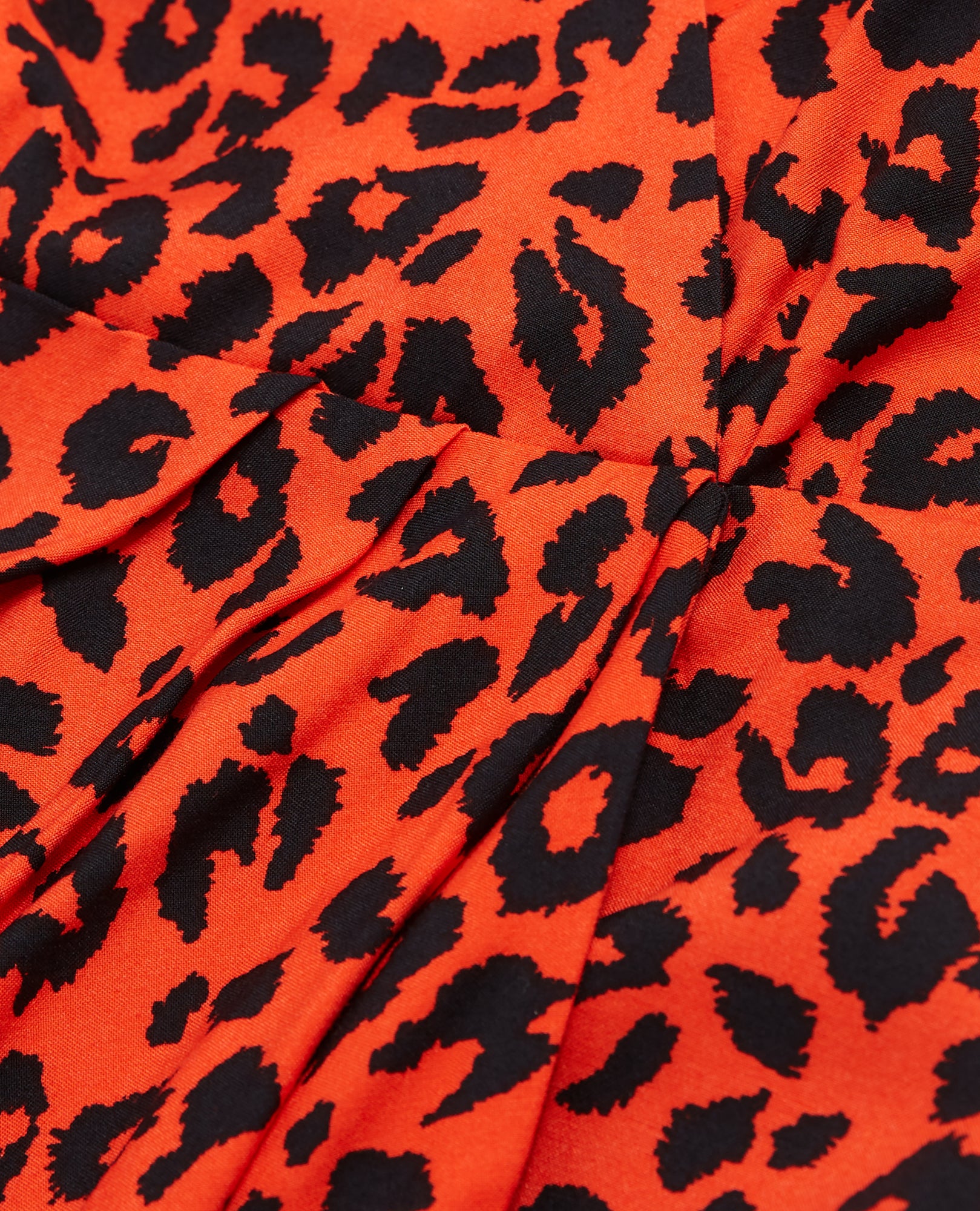 Leopard Print Short Dress | Women | Orange x Black