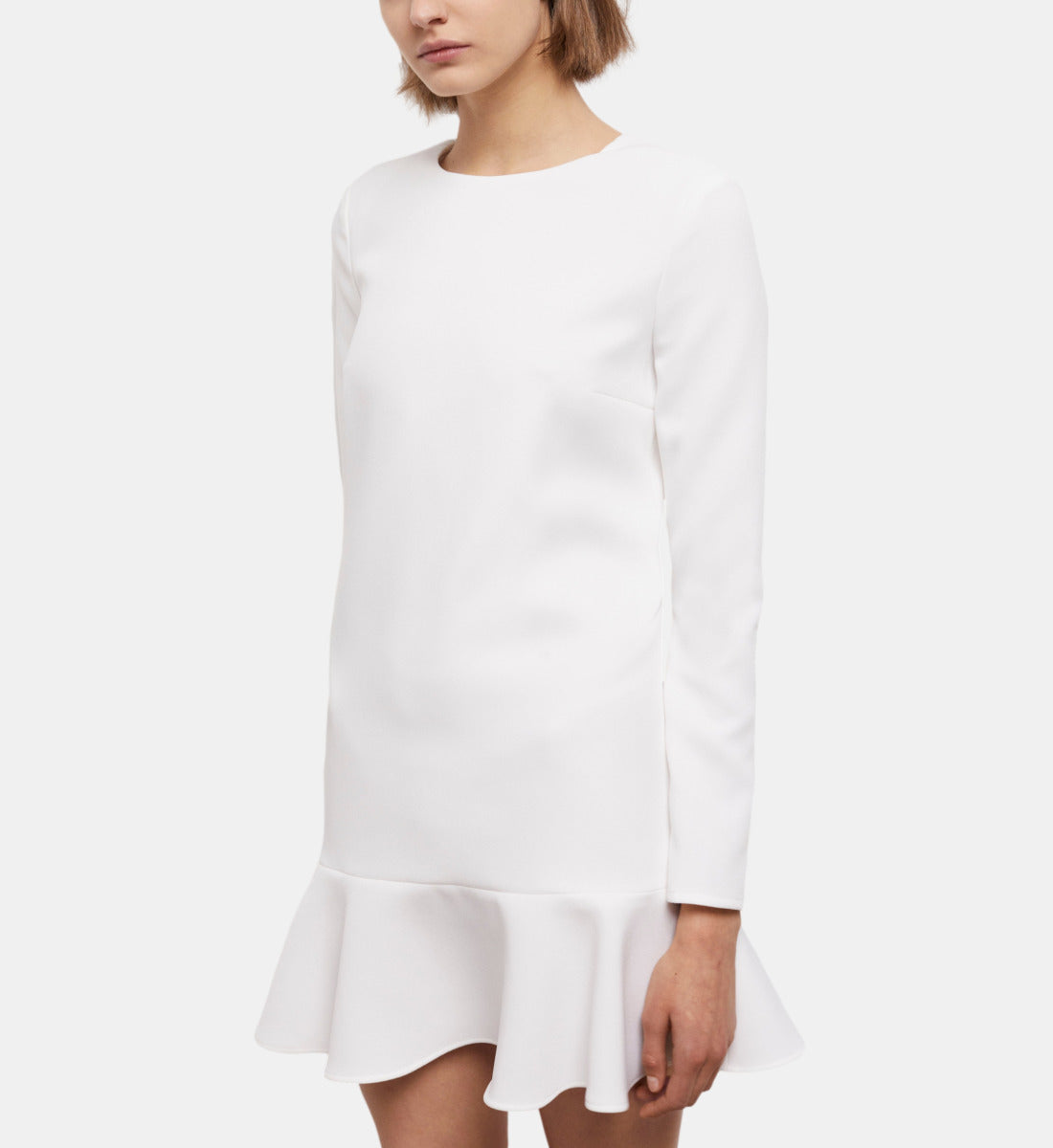 Short Dress With Ruffles | Women | White