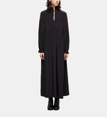 Long Silk Dress | Women | Black