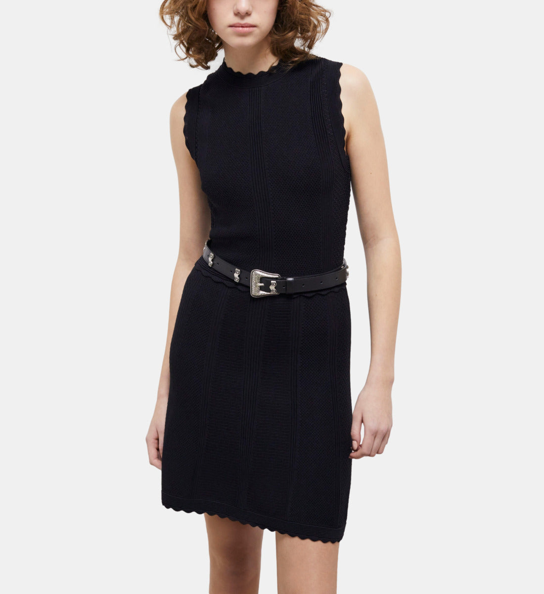 Short Knit Dress | Women | Black