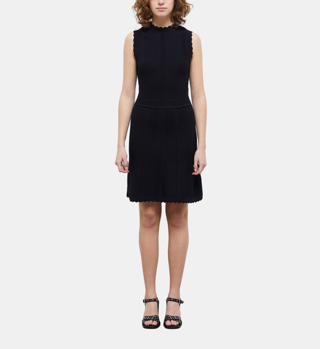 Short Knit Dress | Women | Black