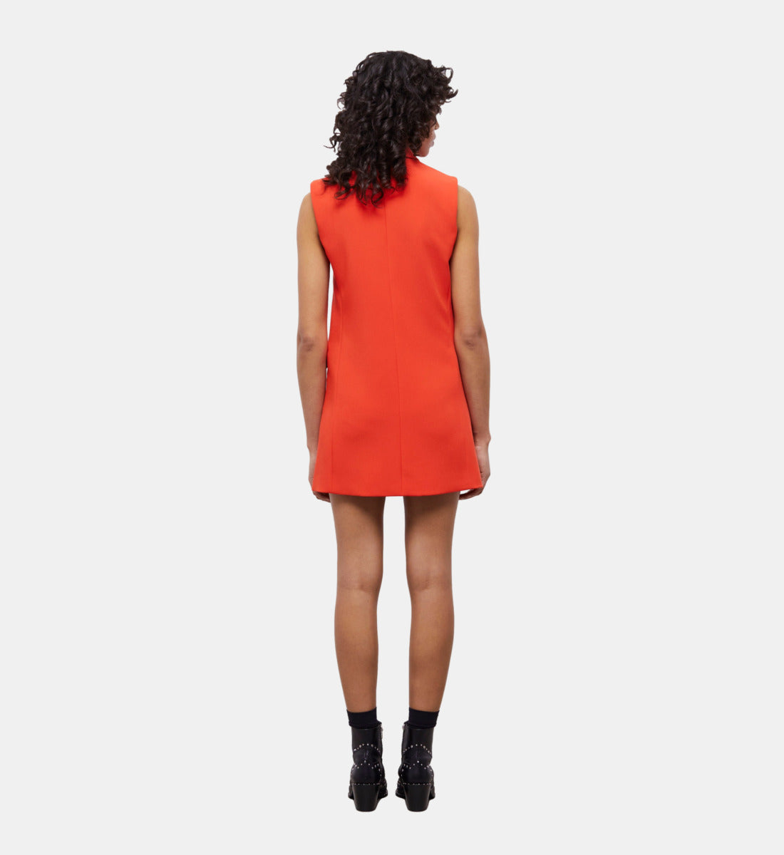 Short Tailored Dress | Women | Orange