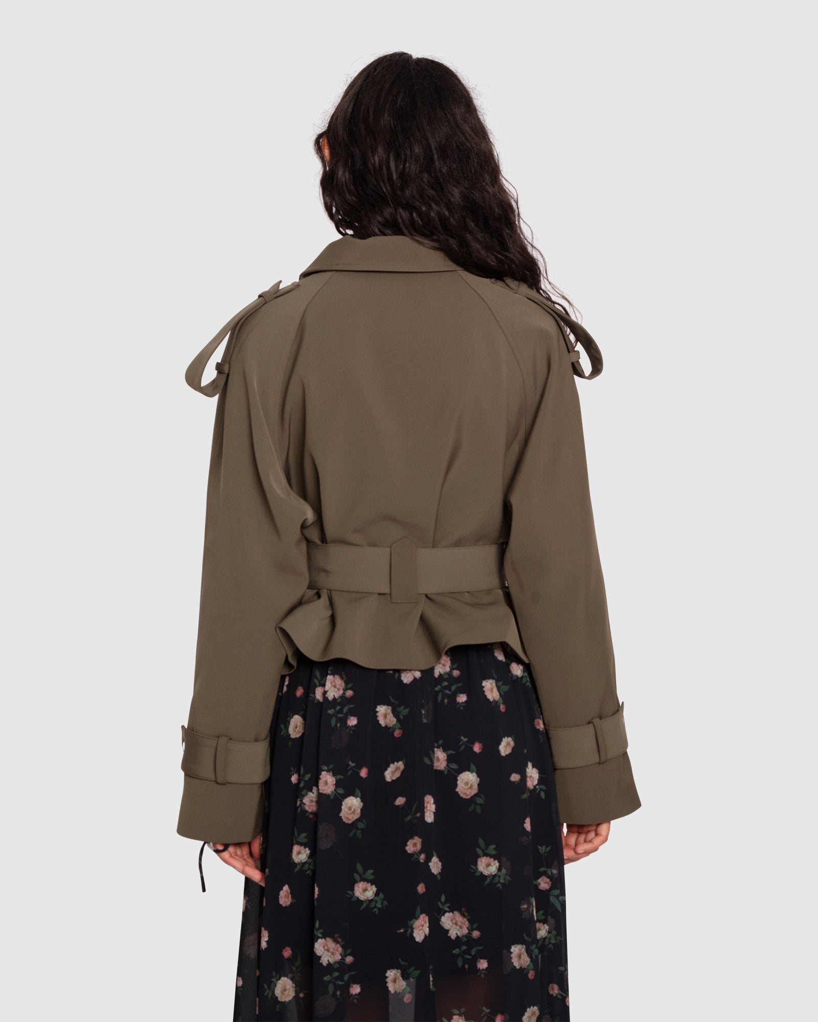 Women | Fast Car Cropped Trench | Military