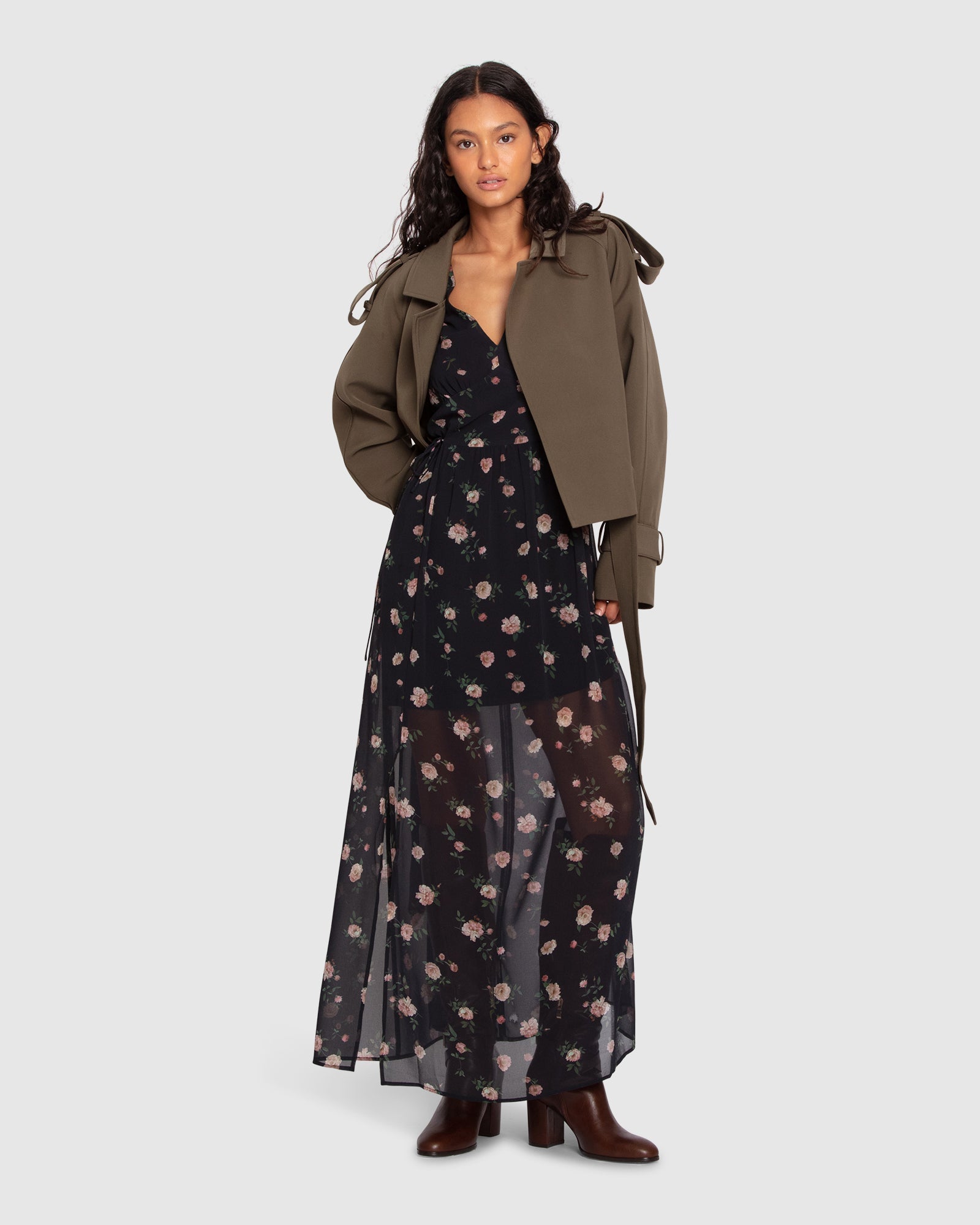Women | Fast Car Cropped Trench | Military
