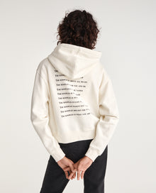 Sweatshirt With Screen Print What Is | Women | Ecru