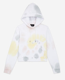 Tie-Dye Effect Cotton Sweatshirt | Women | Tie And Dye Multicolor