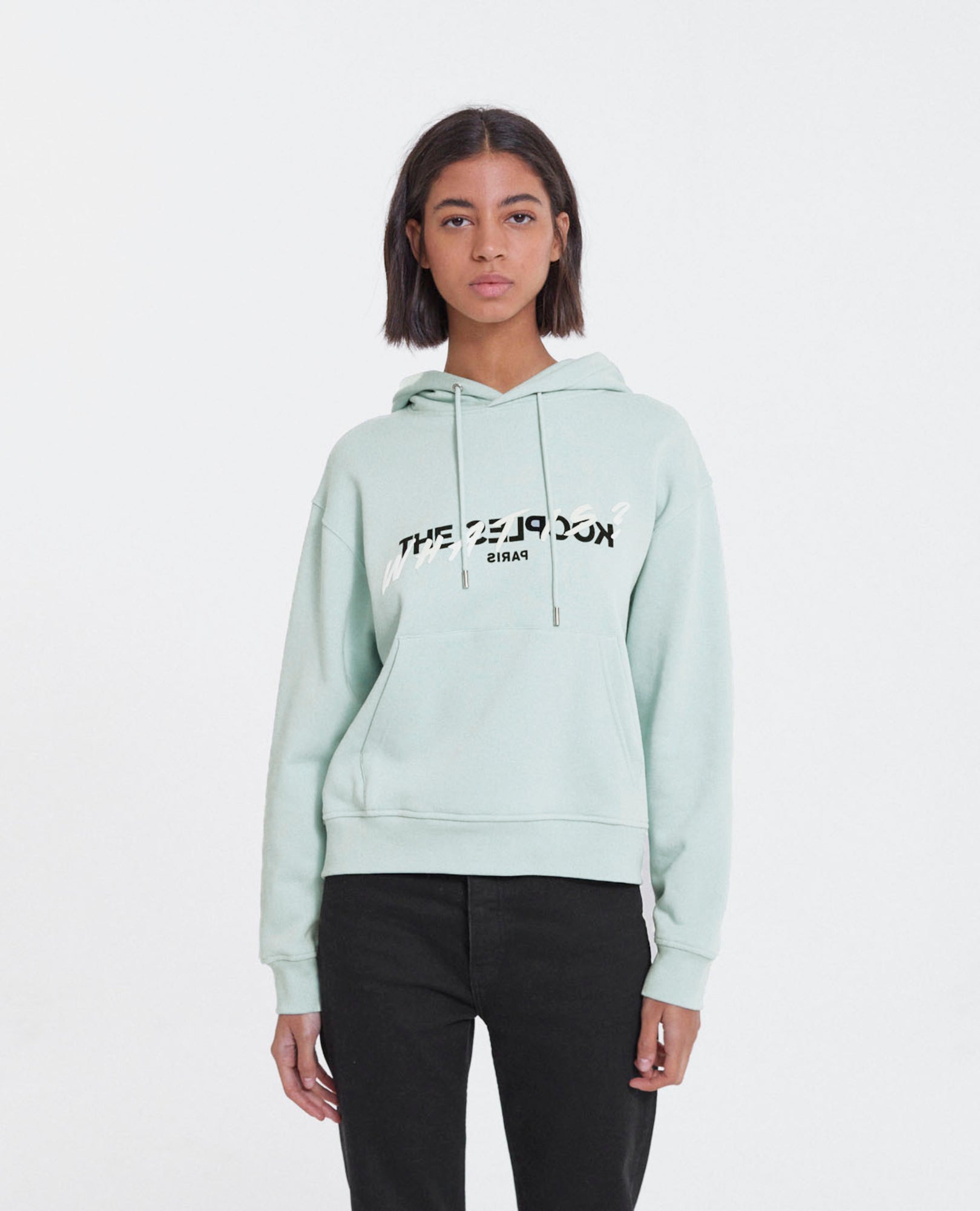 What The Kooples Blue Hooded Sweatshirt | Women | Gris Bleu