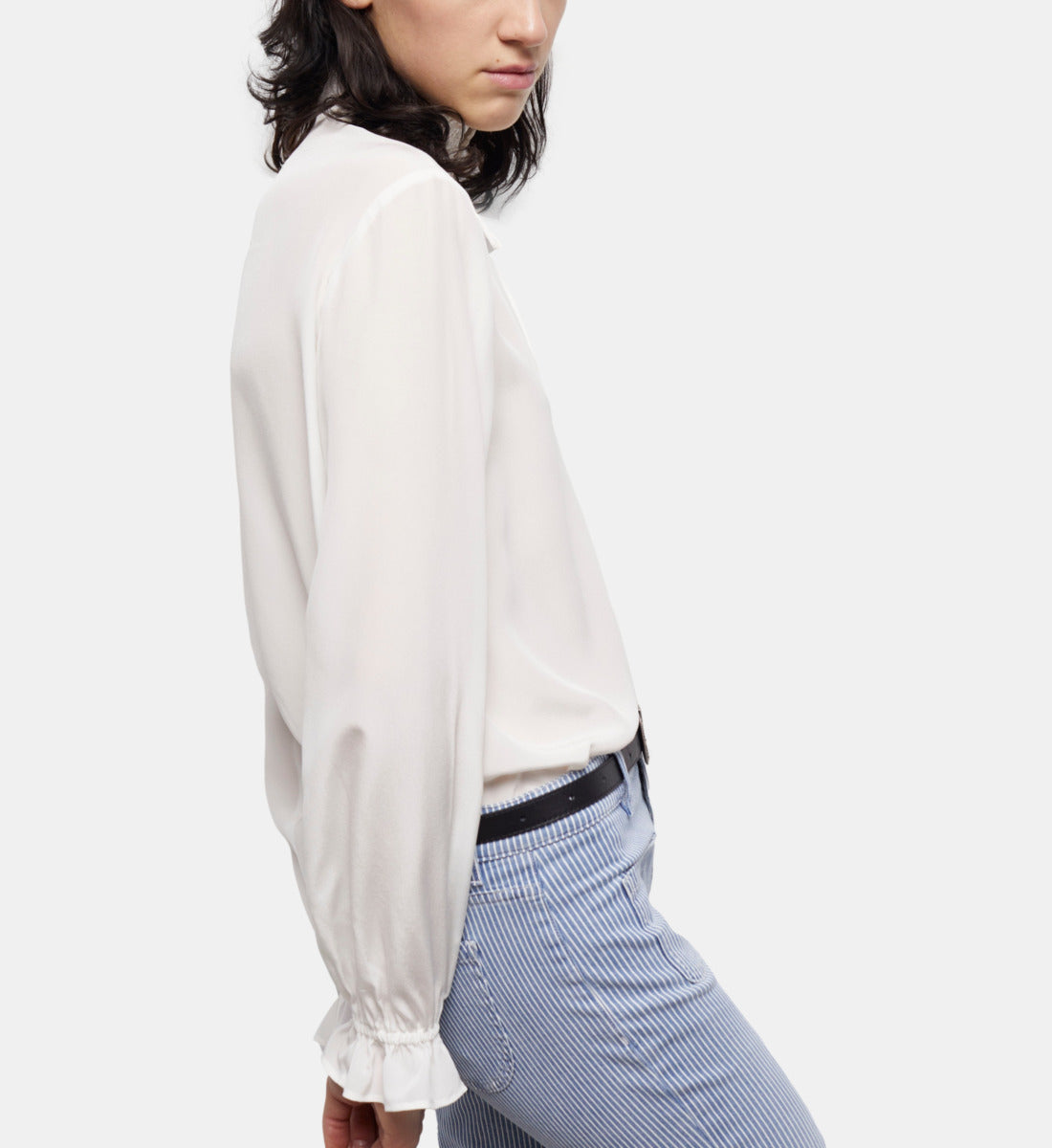 Ecru Silk Blouse | Women | White