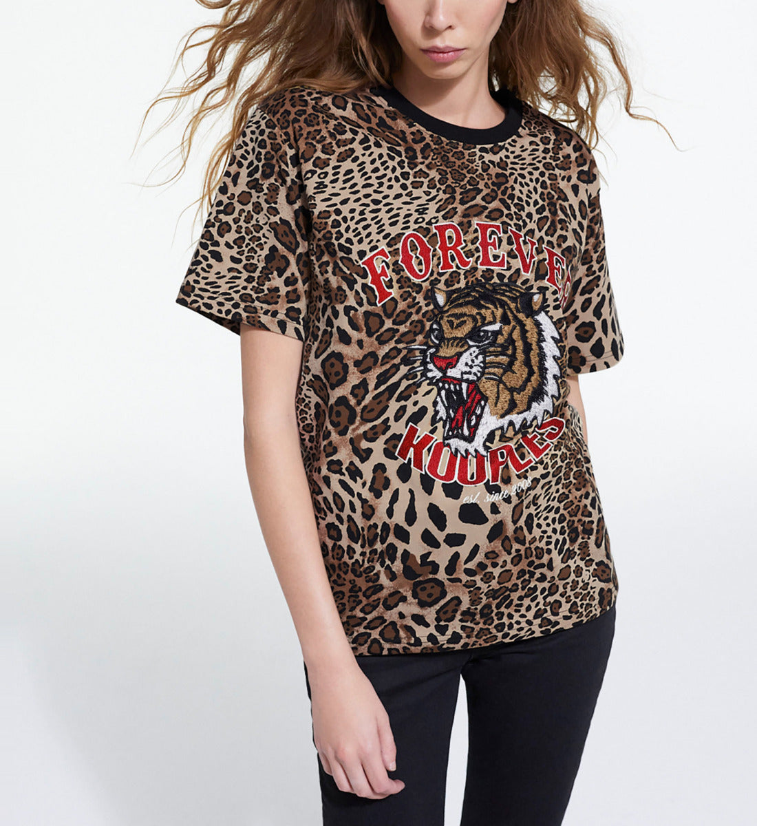 Cotton T-Shirt With Print | Women | Leopard