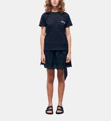 T-Shirt With Embroidery | Women | Black