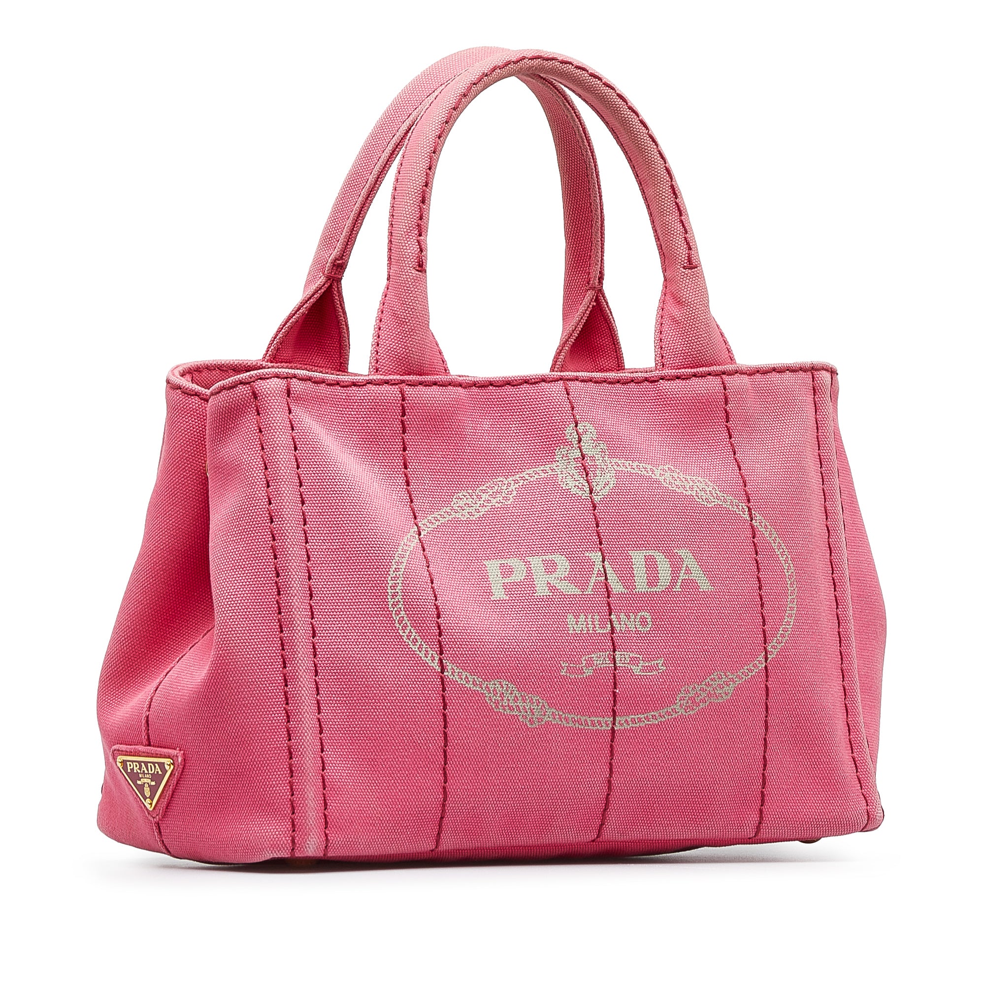 Prada Pre-Owned Canapa Logo Satchel | Women | Pink