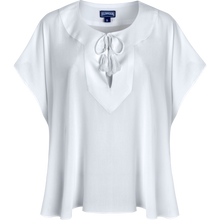 Women | Solid Crepon Shirt | Off-White