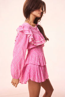 Rosamina Re-Edition Floral Mini Dress | Fuchsia Berry