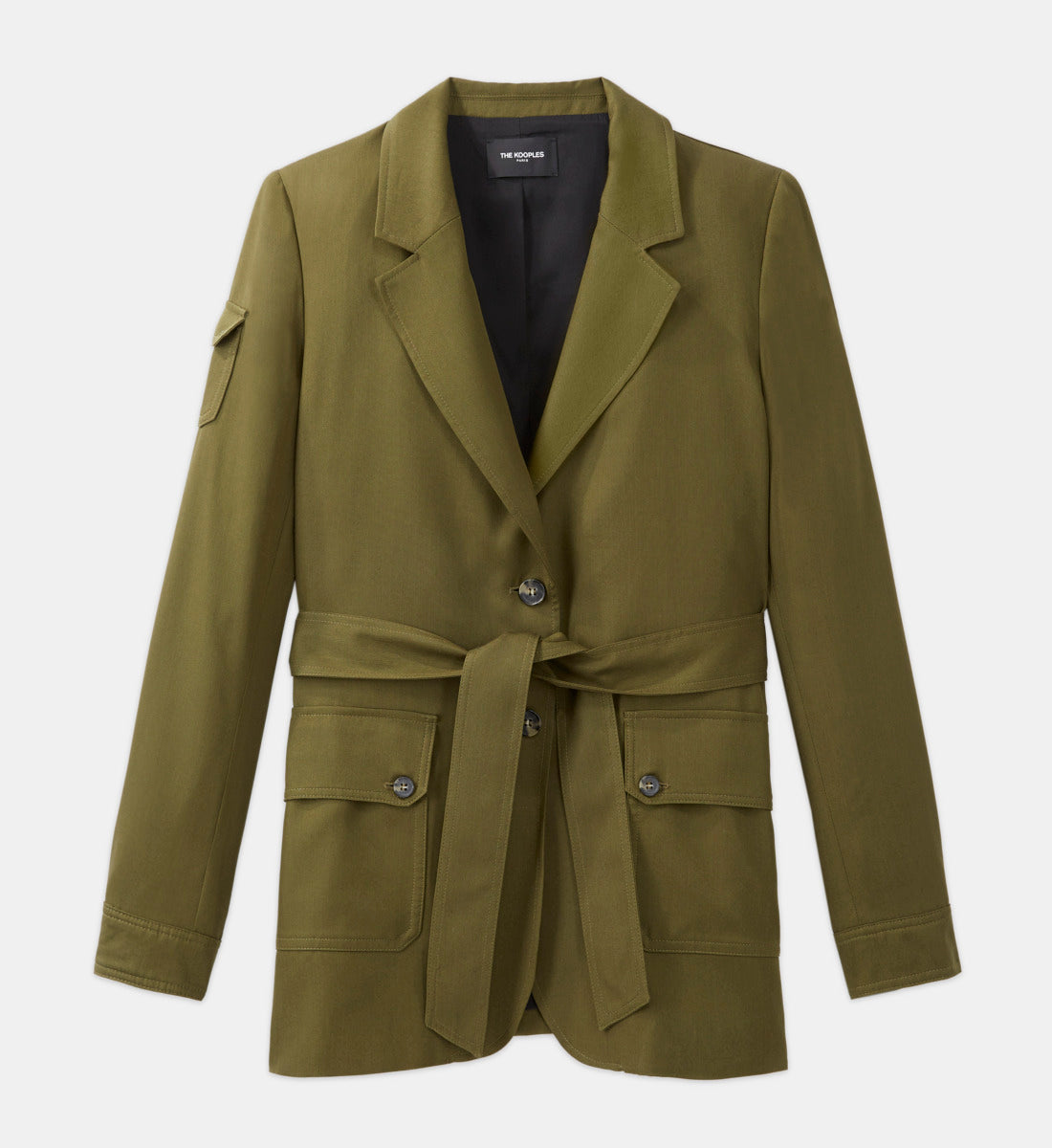 Tencel Jacket With Pockets | Women | Khaki