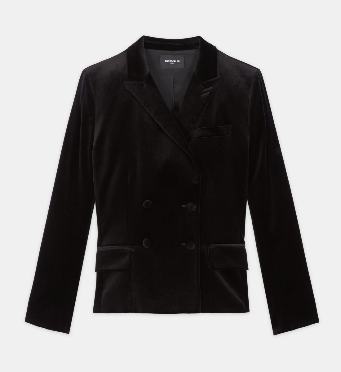 Velvet Suit Jacket | Women | Black