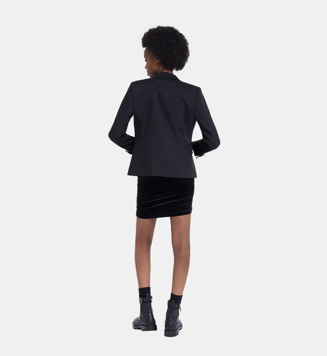 Wool Suit Jacket | Women | Black