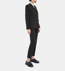 Crêpe Suit Jacket Structured Shape | Women | Black